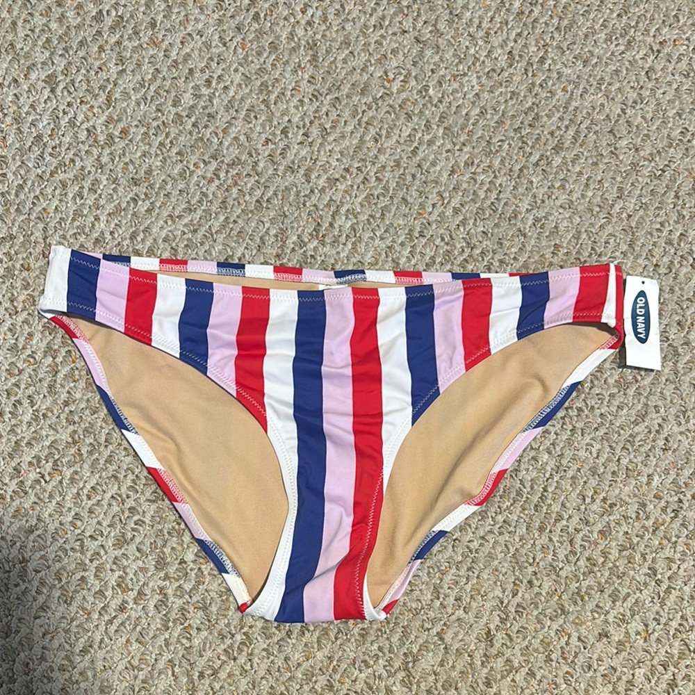 Colorful Striped Bikini Bottom